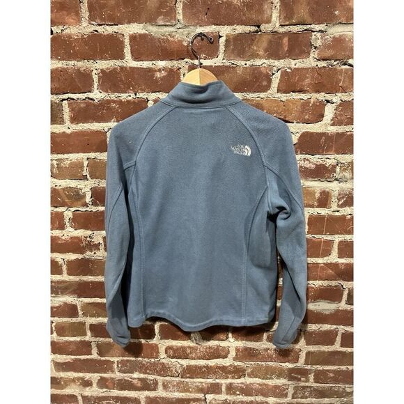 The North Face Womens Blue Full Zip Fleece Jacket size Medium - Picture 2 of 3
